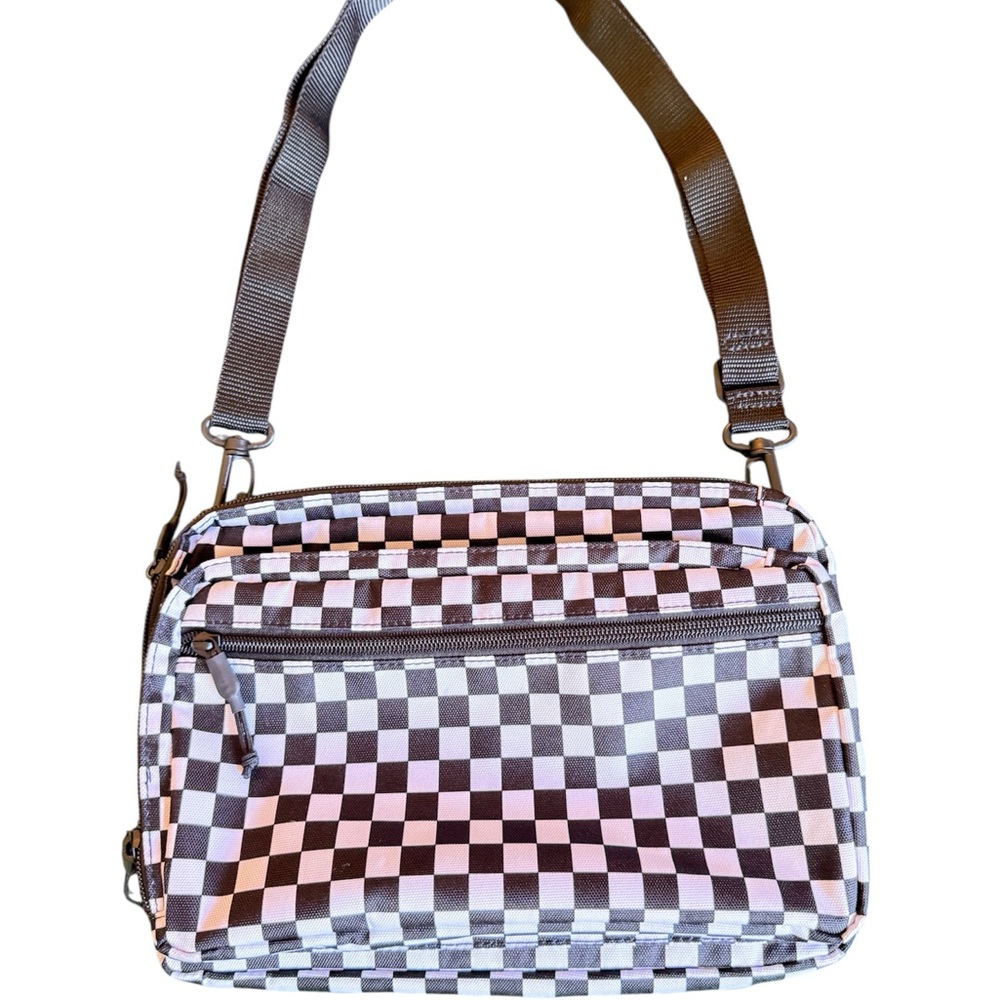 Vans Black and White Checkered Crossbody Bag